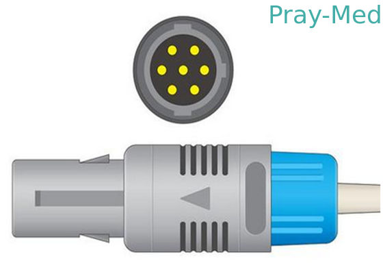 Cable compatible del adaptador de Bionet 7pin spo2/cable de extensión para el monitor paciente