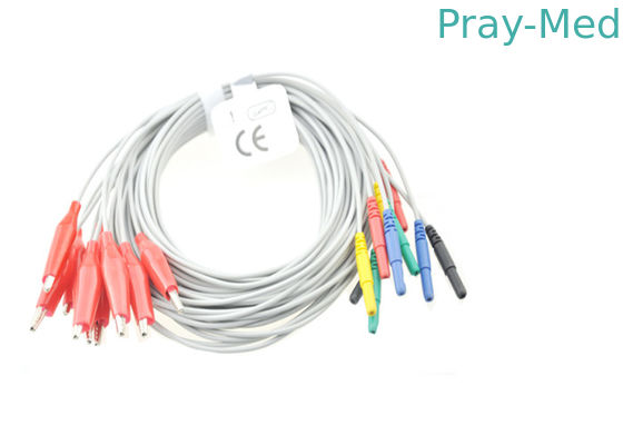 Los alambres materiales de TPU Eeg, dinar 1,5 electrodos del diámetro utilizaron en la longitud de Eeg el 1.2m