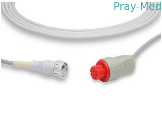 El DATEX Ohmeda Ibp de GE telegrafía el cable 3M de 10 Pin Connector Grey HP Ibp
