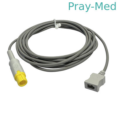 Cables de extensión de sensores de temperatura médica para Comen 2 pines redondos amarillo