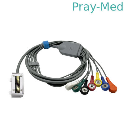 Meditech Cardiup ECG Holter Cable para CardiUP!3 CardiUP!12 conector de 7 canales con conector TPU