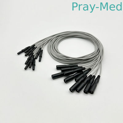 Hombre a mujer TPU ECG cables de plomo 2.0mm Flexible y fácil de usar para profesionales