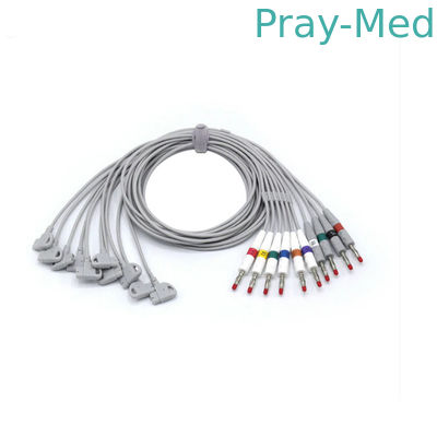 10 conductores ECG EKG Cables de conducción para  Pagewriter Trim 4.0 banana 0.9m 989803129161