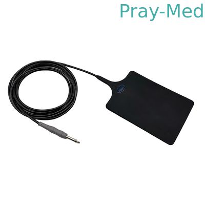 Niño Reutilizable Placa de silicio del paciente Retorno negativo 6.3mm negro