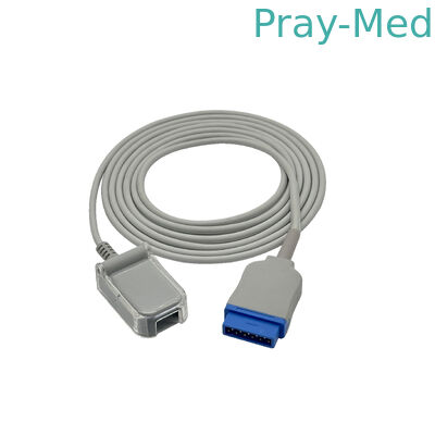 Cable compatible 2021406-001 de /extension del cable del adaptador SpO2 de OXI del marqutte de GE