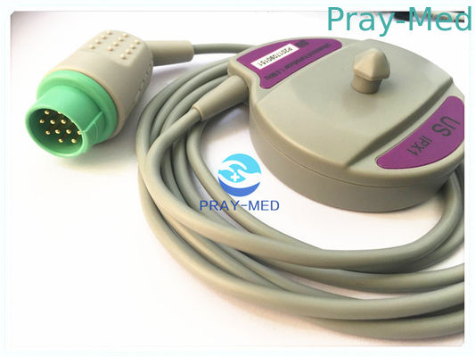 Material médico del monitor de los E.E.U.U. del conector pin fetal TPU del transductor 12