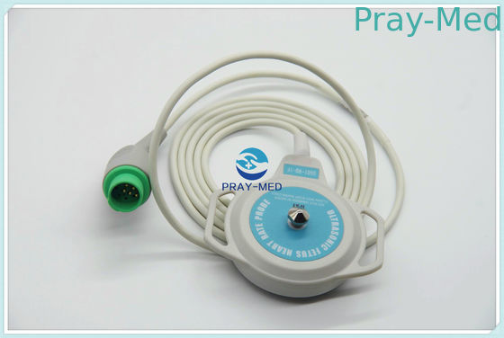 Punta de prueba fetal del transductor de Huntleigh Oxford Ultrasducer traje del cable de 3 metros para Sonicaid