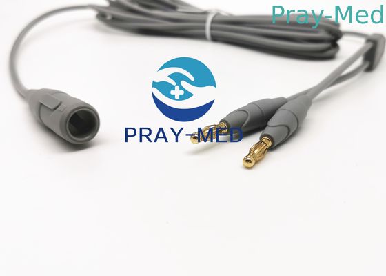 tipo EURO cable bipolar de los E.E.U.U. de la longitud de 3M de Electrosurgical para el fórceps