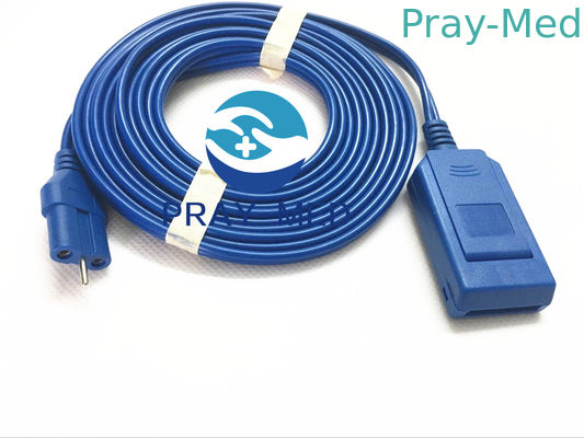 Cable paciente de la placa de la diatermia del PVC 3M para el cojín de la tierra de Electrosurgical