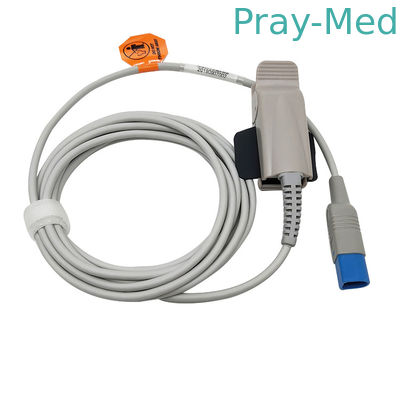 10 el Pin D del sensor 8 del adulto Spo2 del gris TPU del pie formó el conector macho