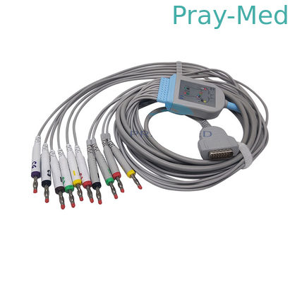 Cable de Ekg de la ventaja de TPU GE Marquette 10 con el plátano 4,0 2029893-001