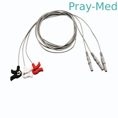Ningunas 10 ventajas estéril Gray Din Type Neonate Ecg telegrafían 3 la chaqueta del pie TPU