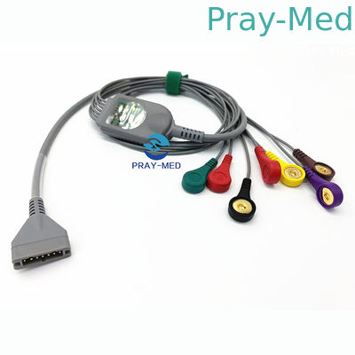 Burdick Holter Ecg Cable y conector rápido los 3.6m de las ventajas del leadwire 7