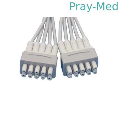 Hellige/alambres de GE MAC500 Ekg, cables médicos de Ekg con el plátano 4.0m m/clip